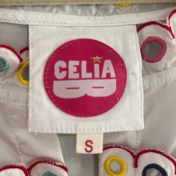 CeliaB White Long Sleeve Dress with Colorful Accents - Picture 5 of 8